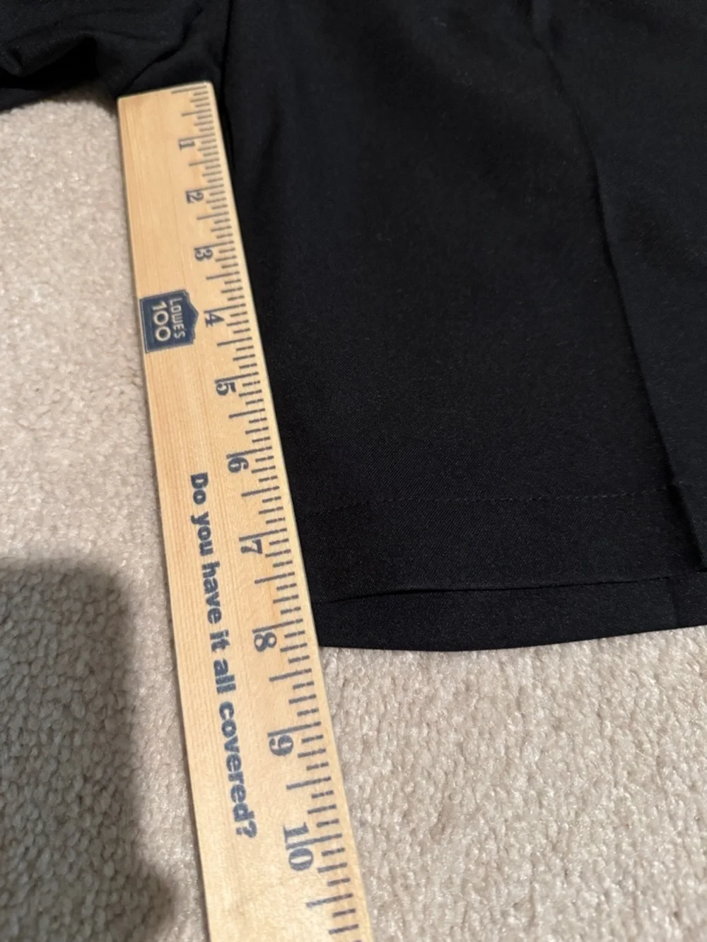 Men's Black Flat-Front Dress Golf Shorts